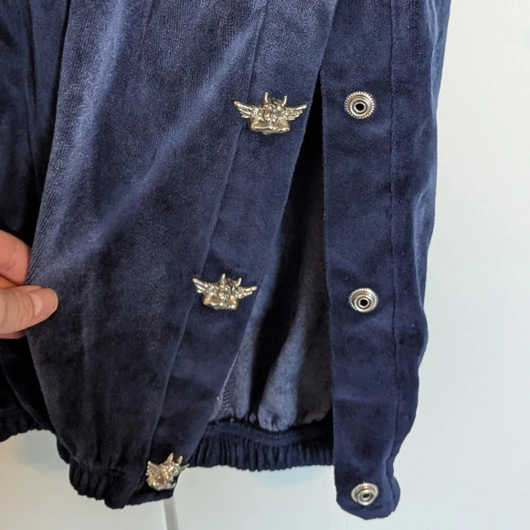 Boys Lie XL Navy Oh Snap Velour Sweatpants - Piece of Reign - Hand-dyed - Angel - Picture 4 of 8